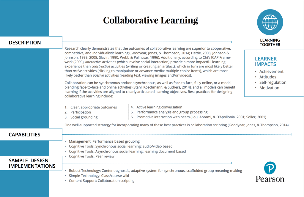 Pearson Learning Design&nbsp;Principles
